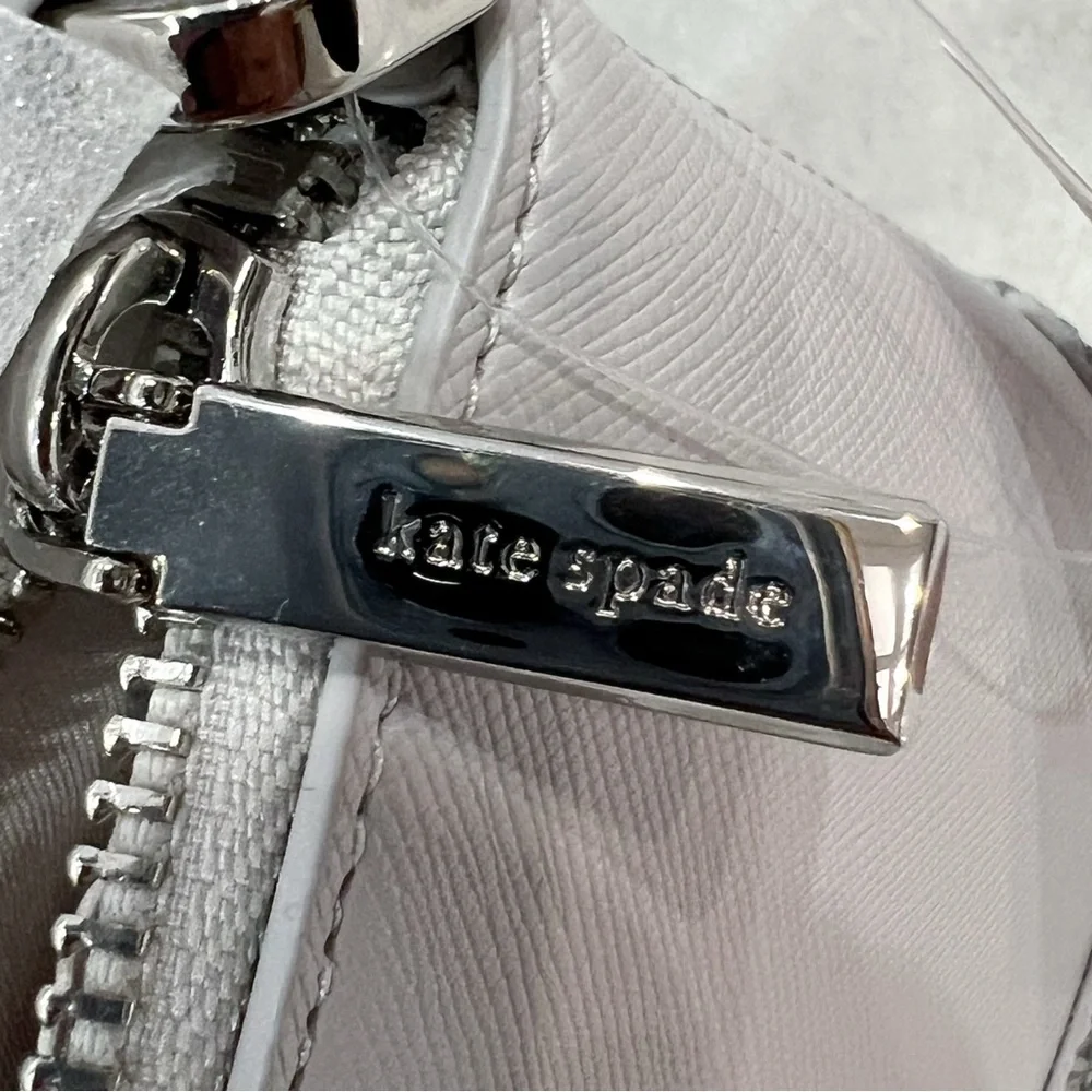 KATE SPADE Flash Glitter Fabric Mixed Mat Gray Crossbody Bag NWT - Picture 12 of 12